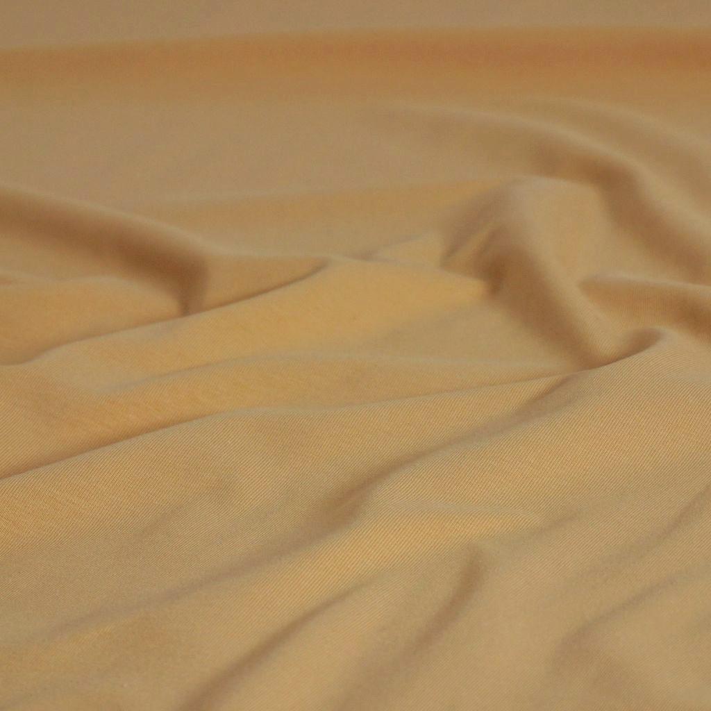 Singlejersey uni aus Baumwolle cream - Bio